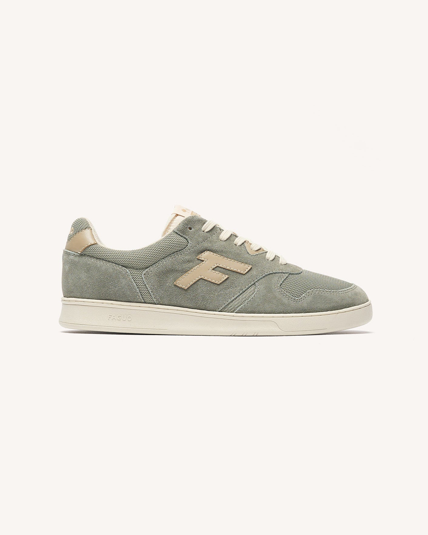 Baskets basses Palmer Suede-tissu Dark kaki_variant