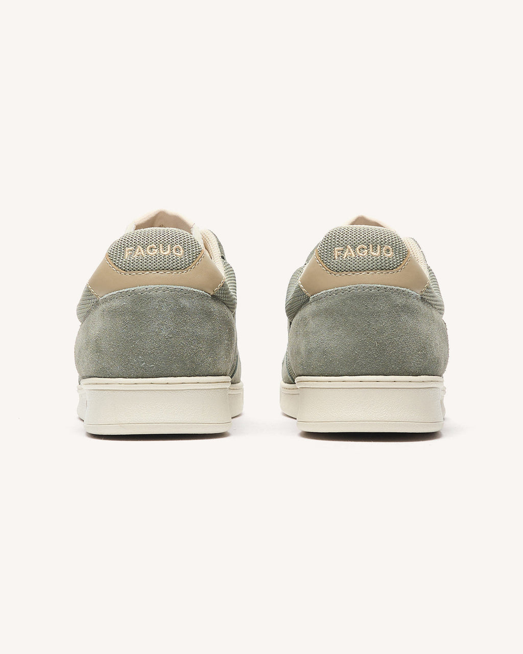 Baskets basses Palmer Suede-tissu Dark kaki