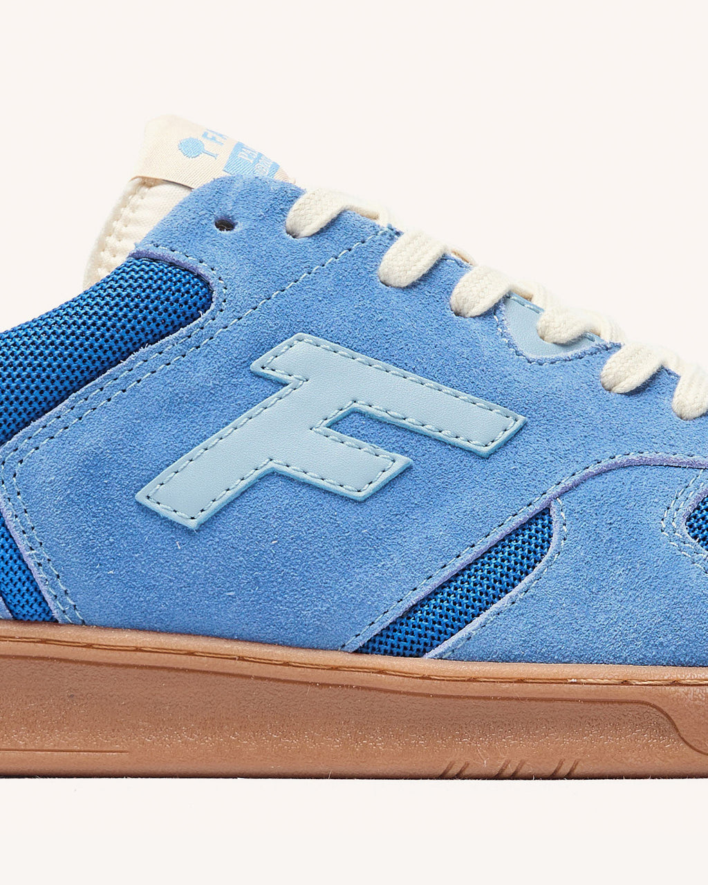 Baskets basses Palmer Suede-tissu Vivid blue