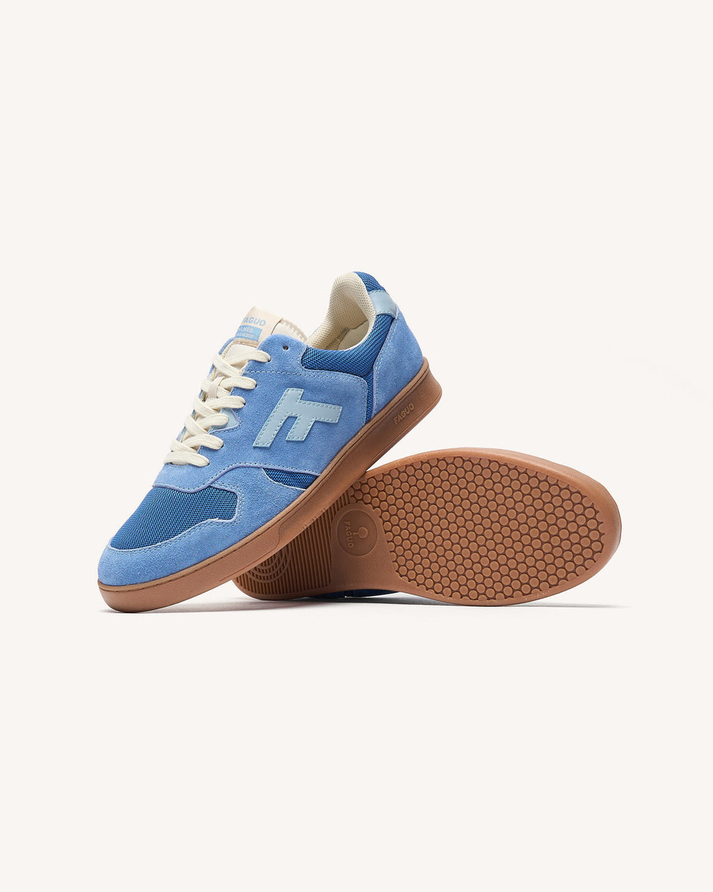 Baskets basses Palmer Suede-tissu Vivid blue