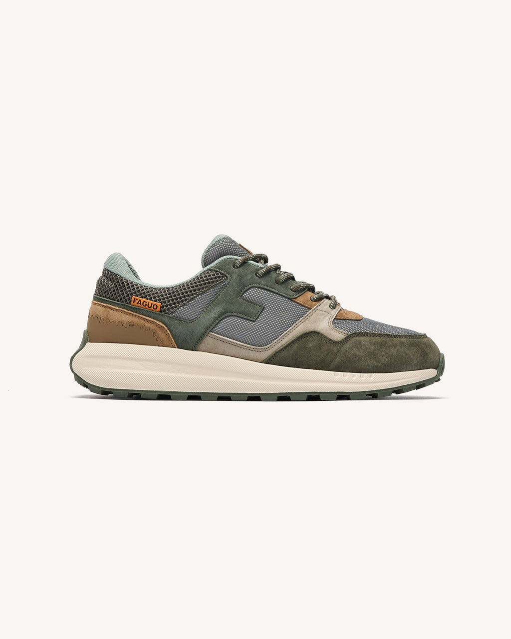 Running Limwood Suede-tissu Kaki/camel_variant