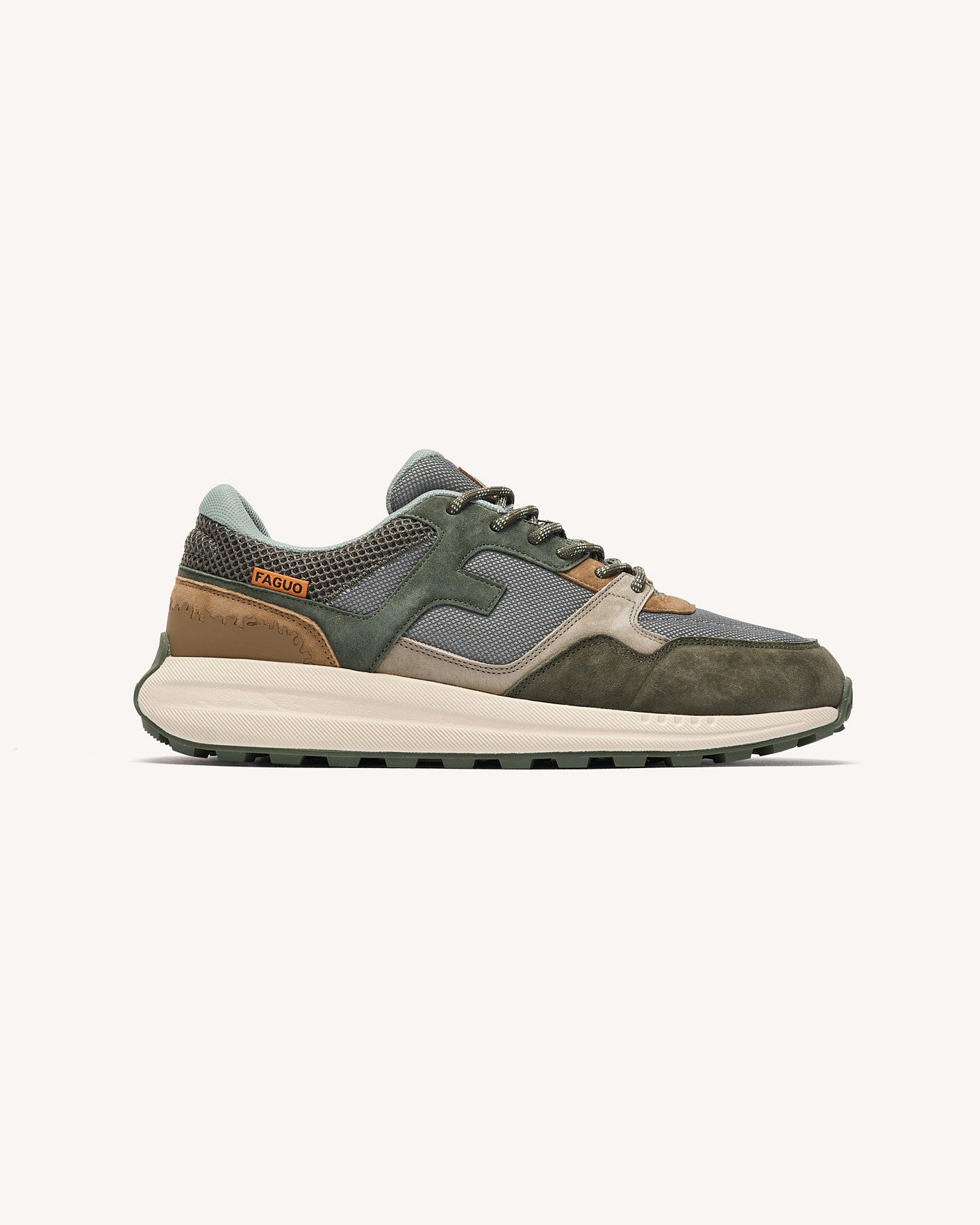 Running Limwood Suede-tissu Kaki/camel_variant