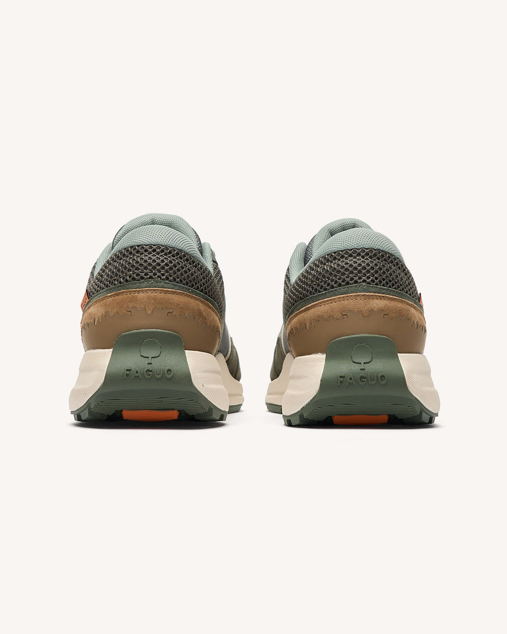 Running Limwood Suede-tissu Kaki/camel