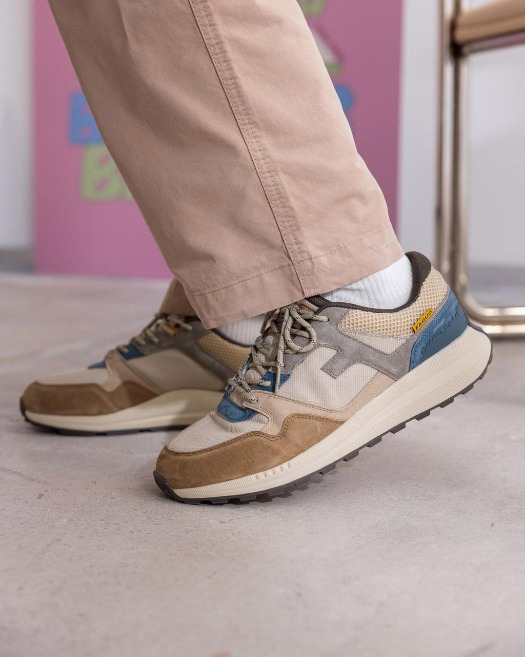 Running Limwood Suede-tissu