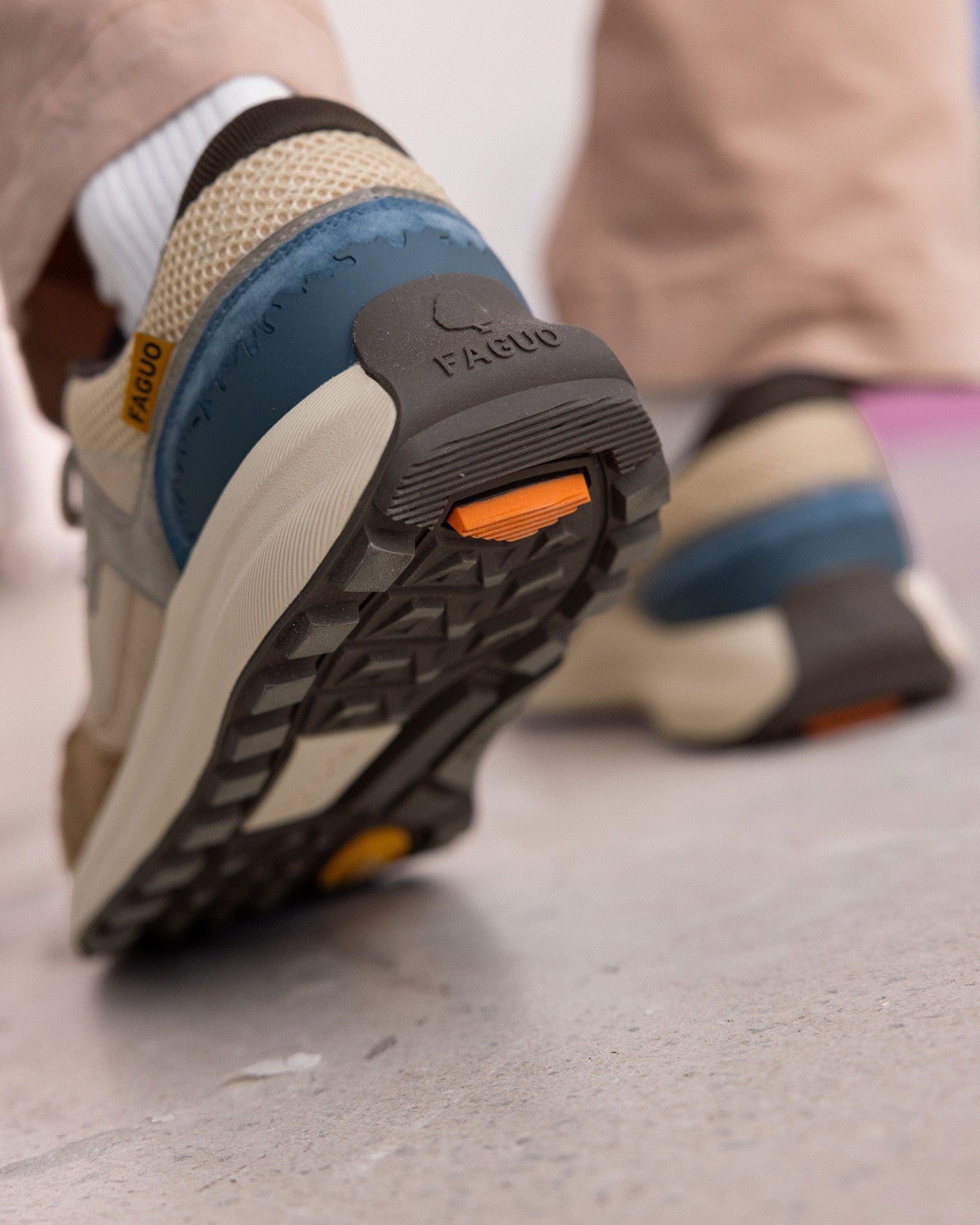 Running Limwood Suede-tissu
