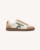 Baskets basses Hazel Cuir-suede Ecru/kaki_variant
