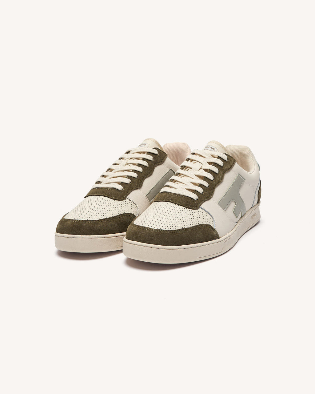 Low-top trainers Hazel Leather-suede Cream/nutmeg