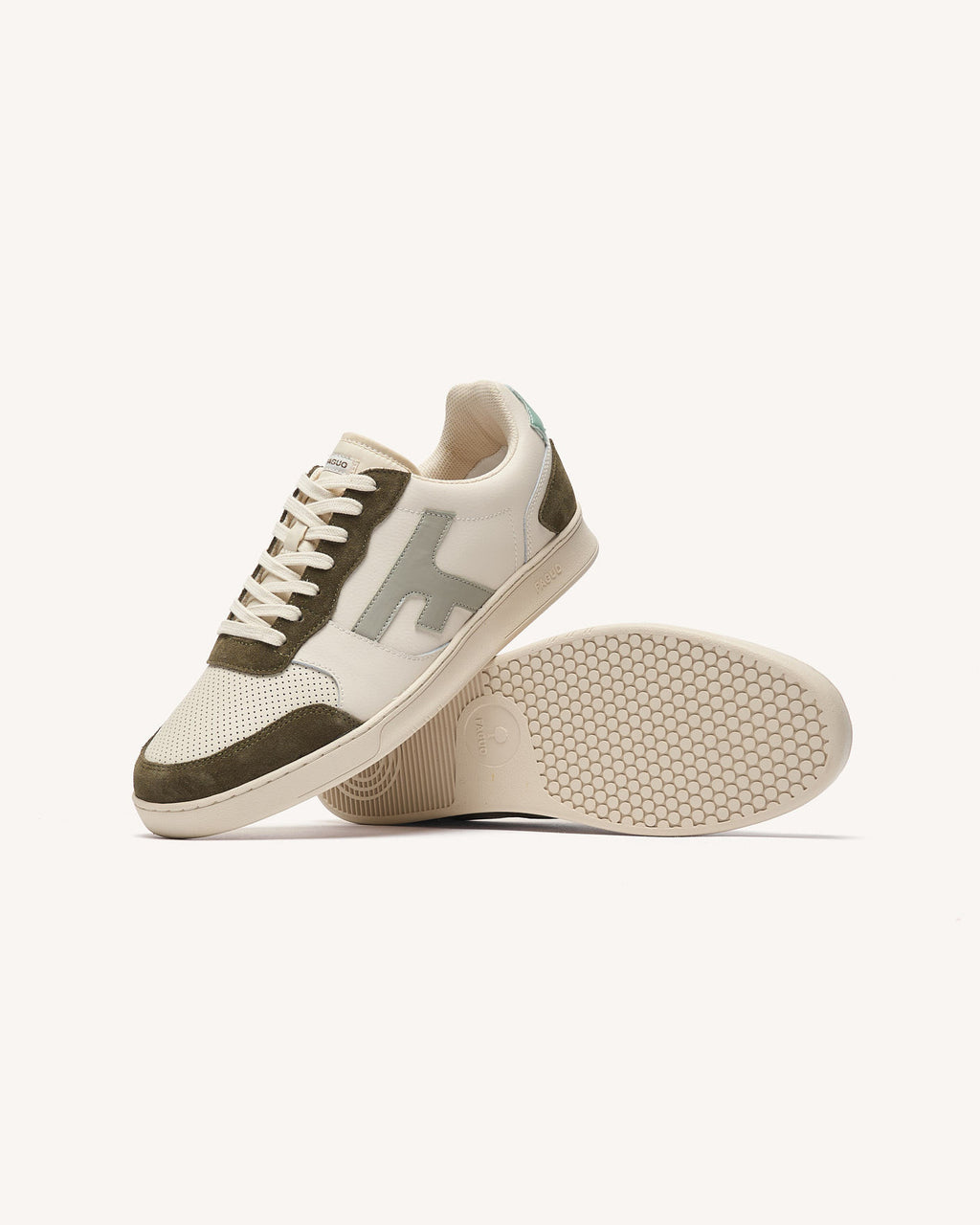 Hazel Low-top Leather-suede Trainers Cream/nutmeg