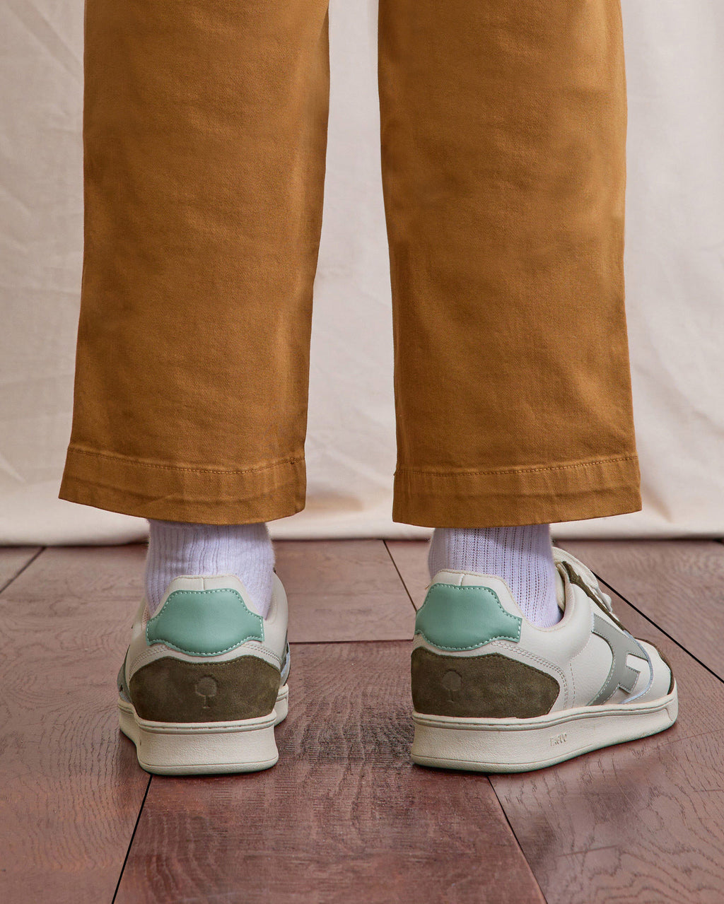 Low-top trainers Hazel Leather-suede Cream/nutmeg
