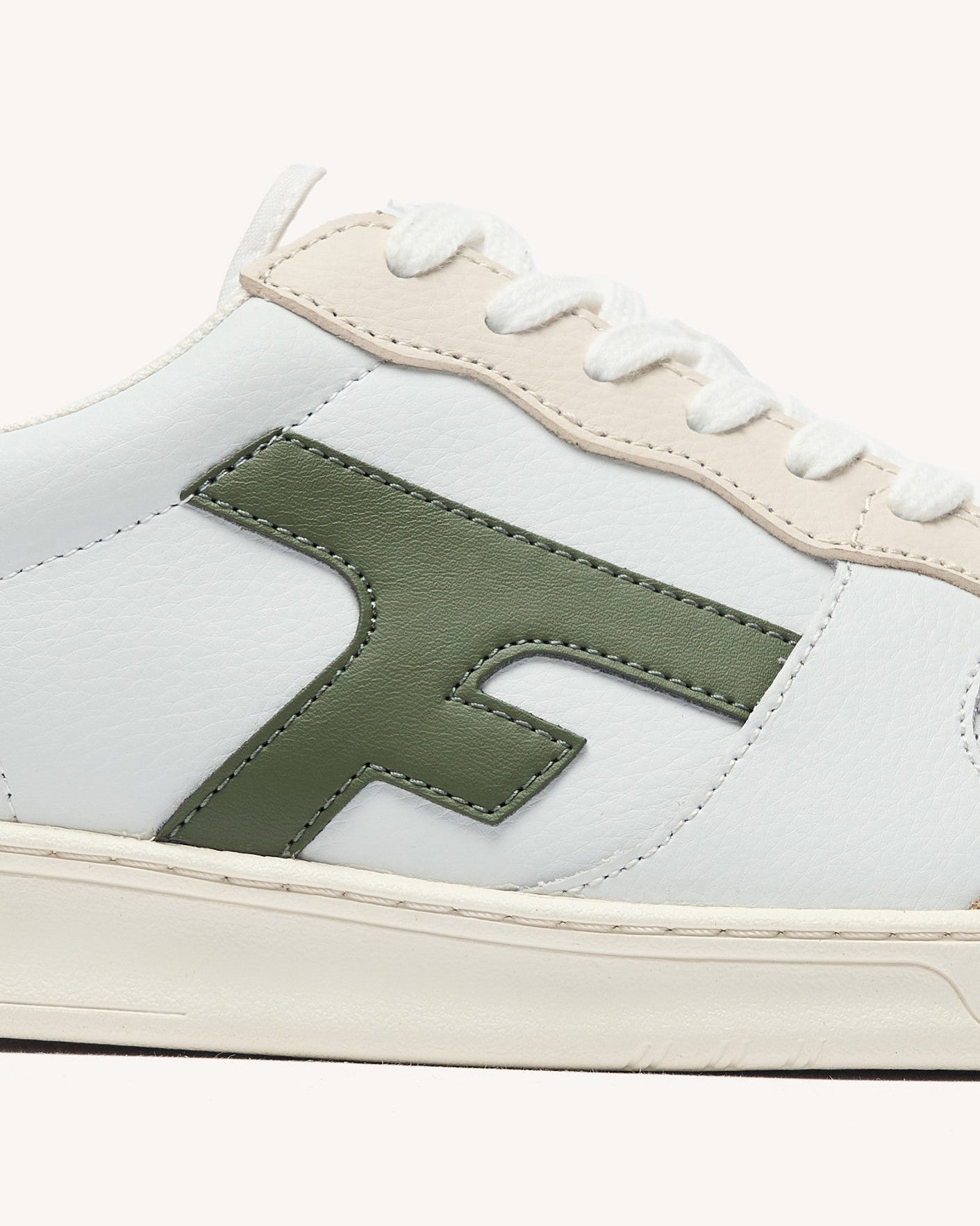 Baskets basses Hazel Cuir-suede White/beige/kaki