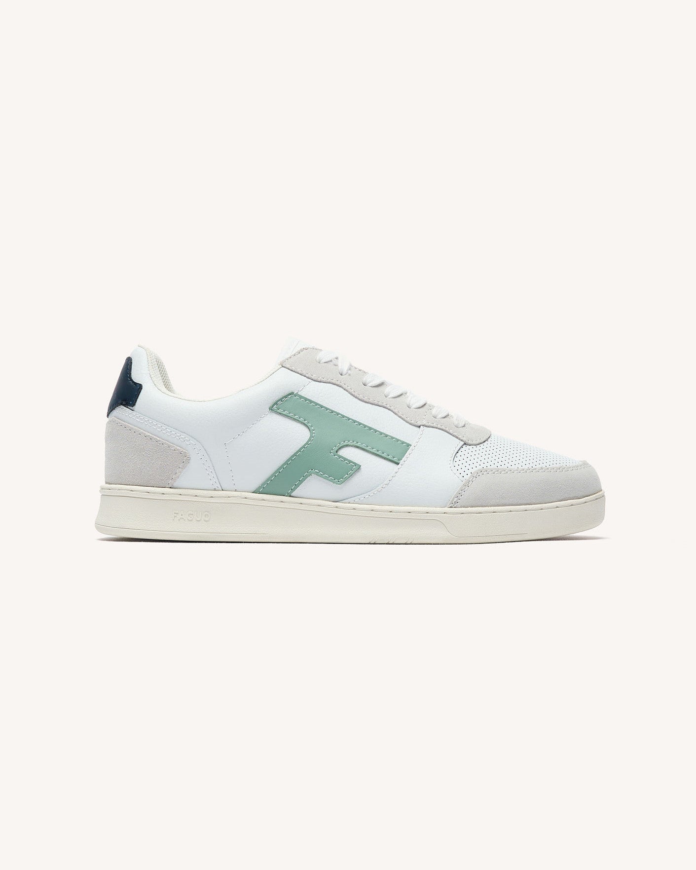 Baskets basses Hazel Cuir-suede White/lichen/navy