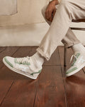 Low-top trainers Hazel Leather-suede Ecru/light khaki