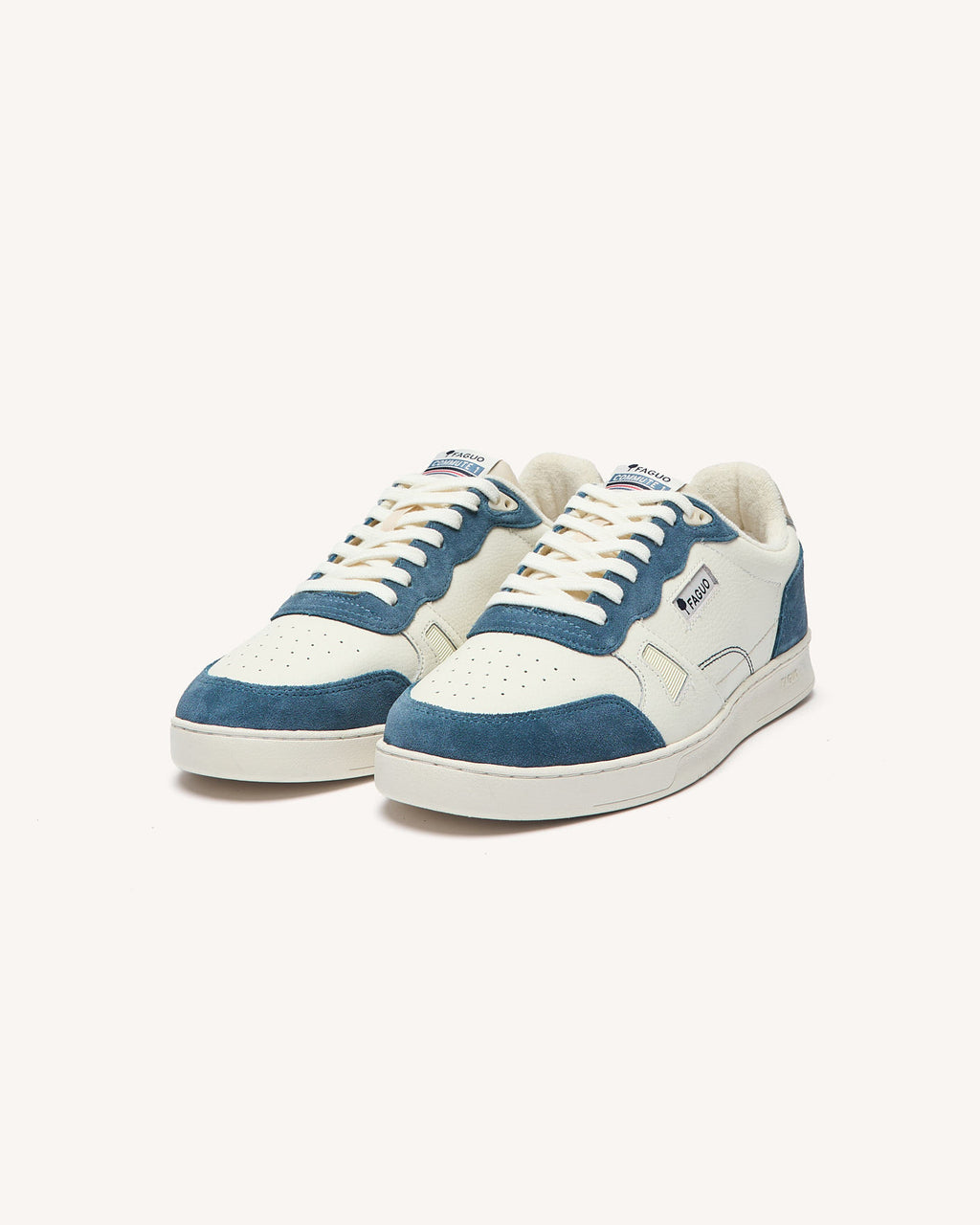 Baskets basses Commute 1 Cuir-suede Off-white/blue