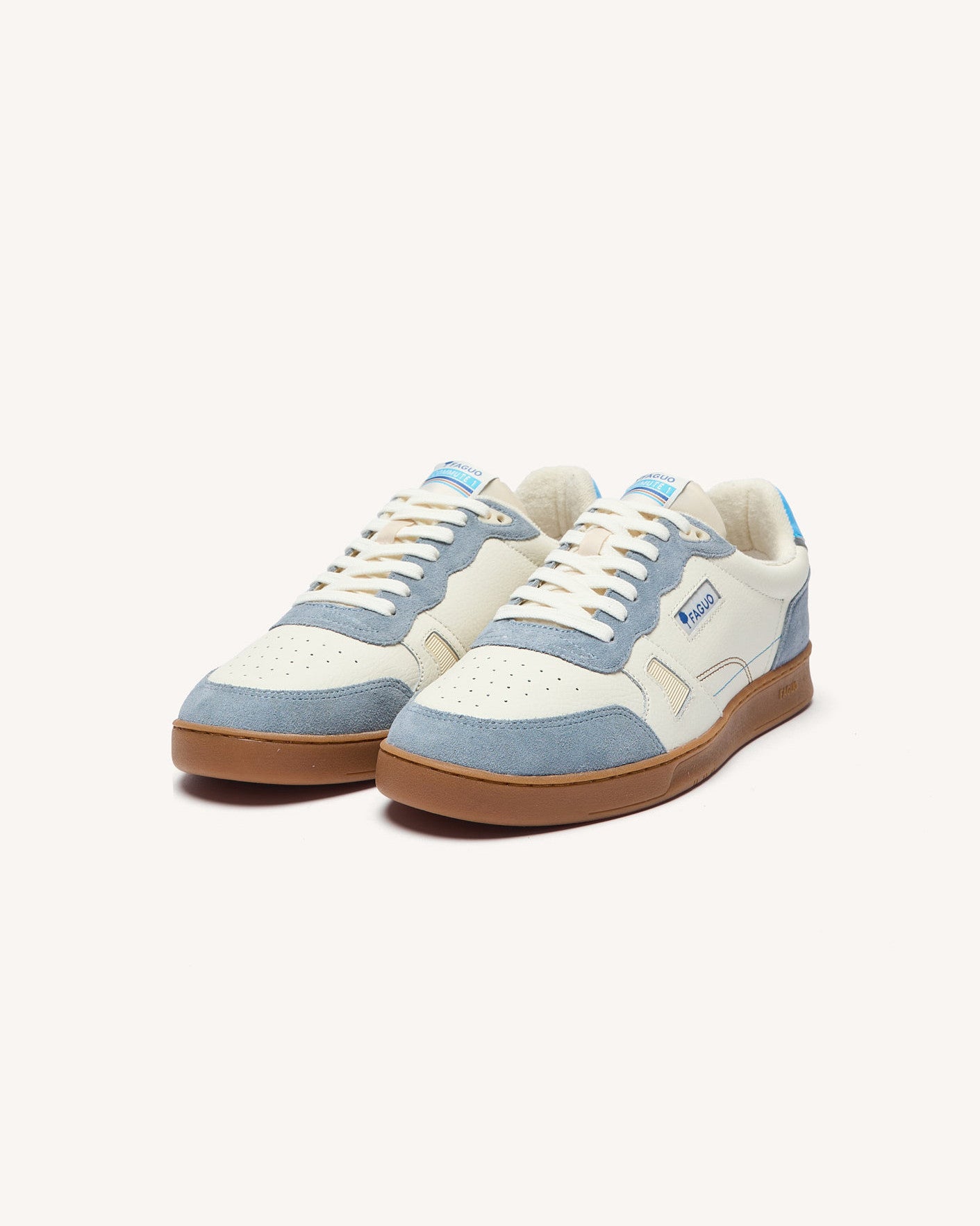 Low-top trainers Commute 1 Leather-suede White/blue