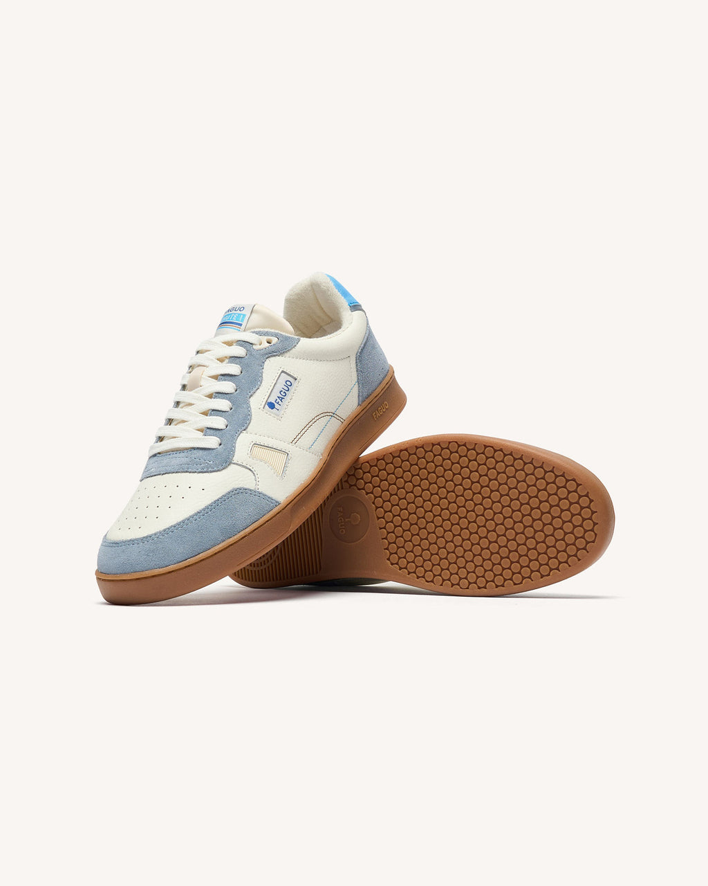 Low-top trainers Commute 1 Leather-suede White/blue