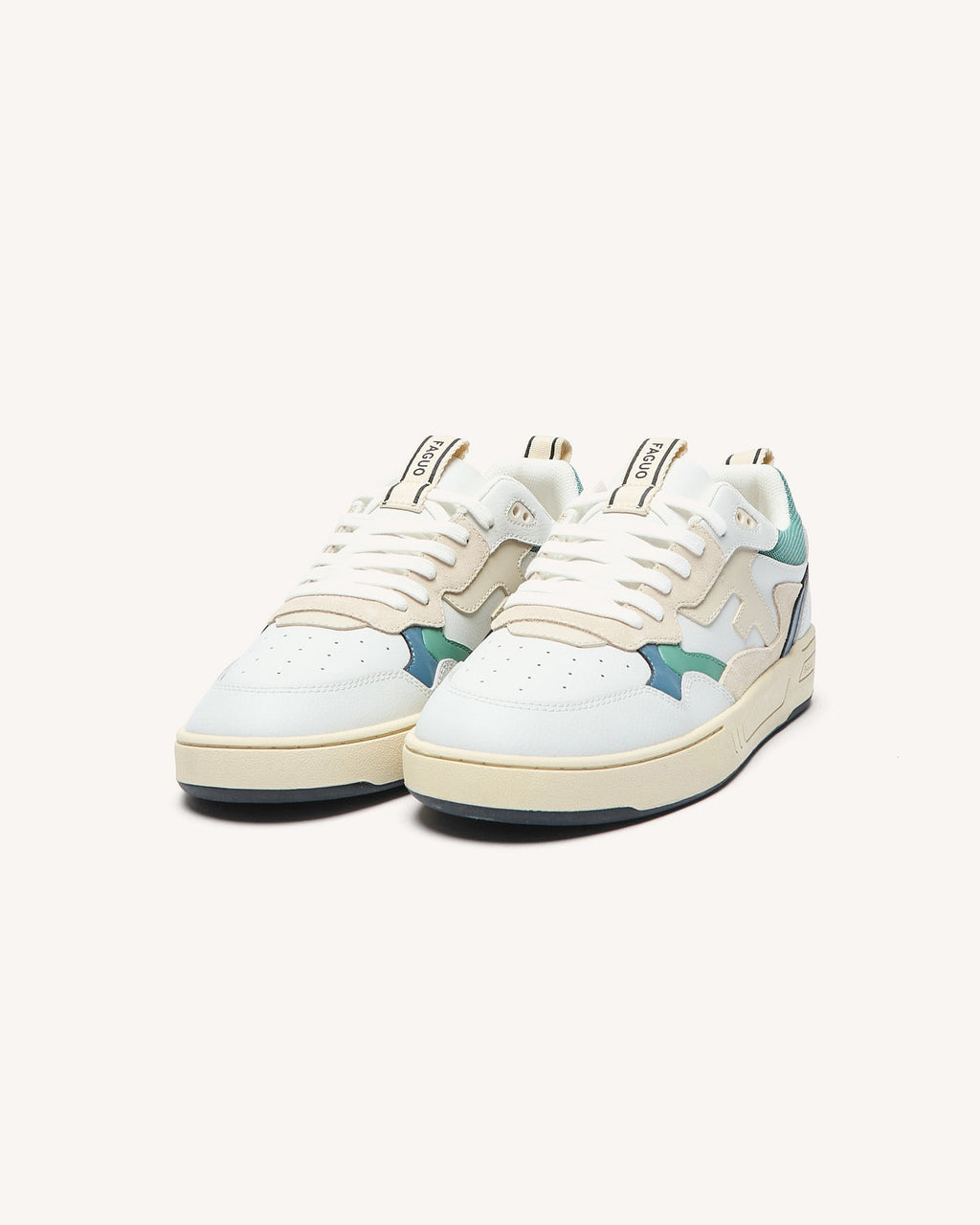 Low-top trainers Dahlia Leather-suede Off-white/blue