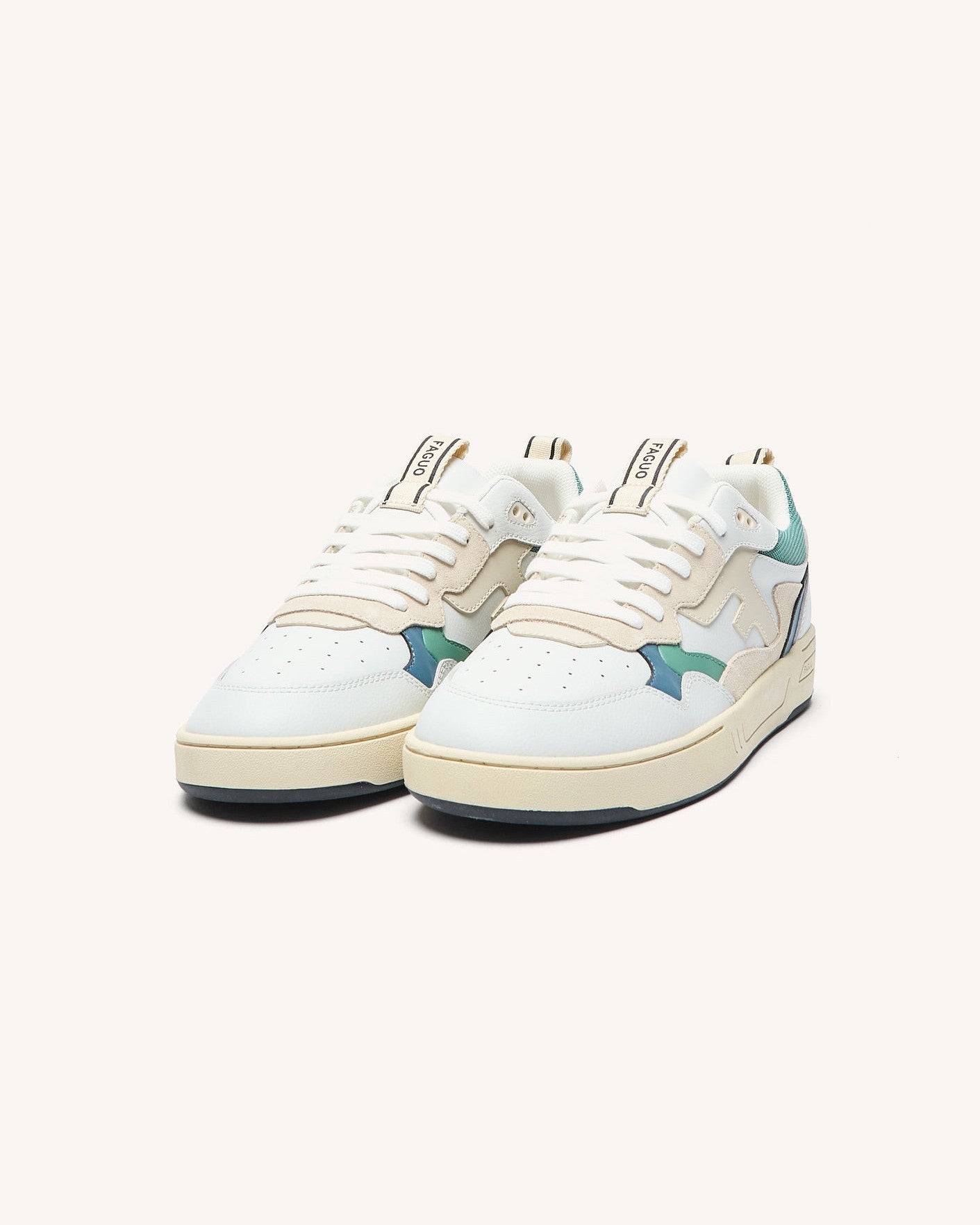Low-top trainers Dahlia Leather-suede Off-white/blue