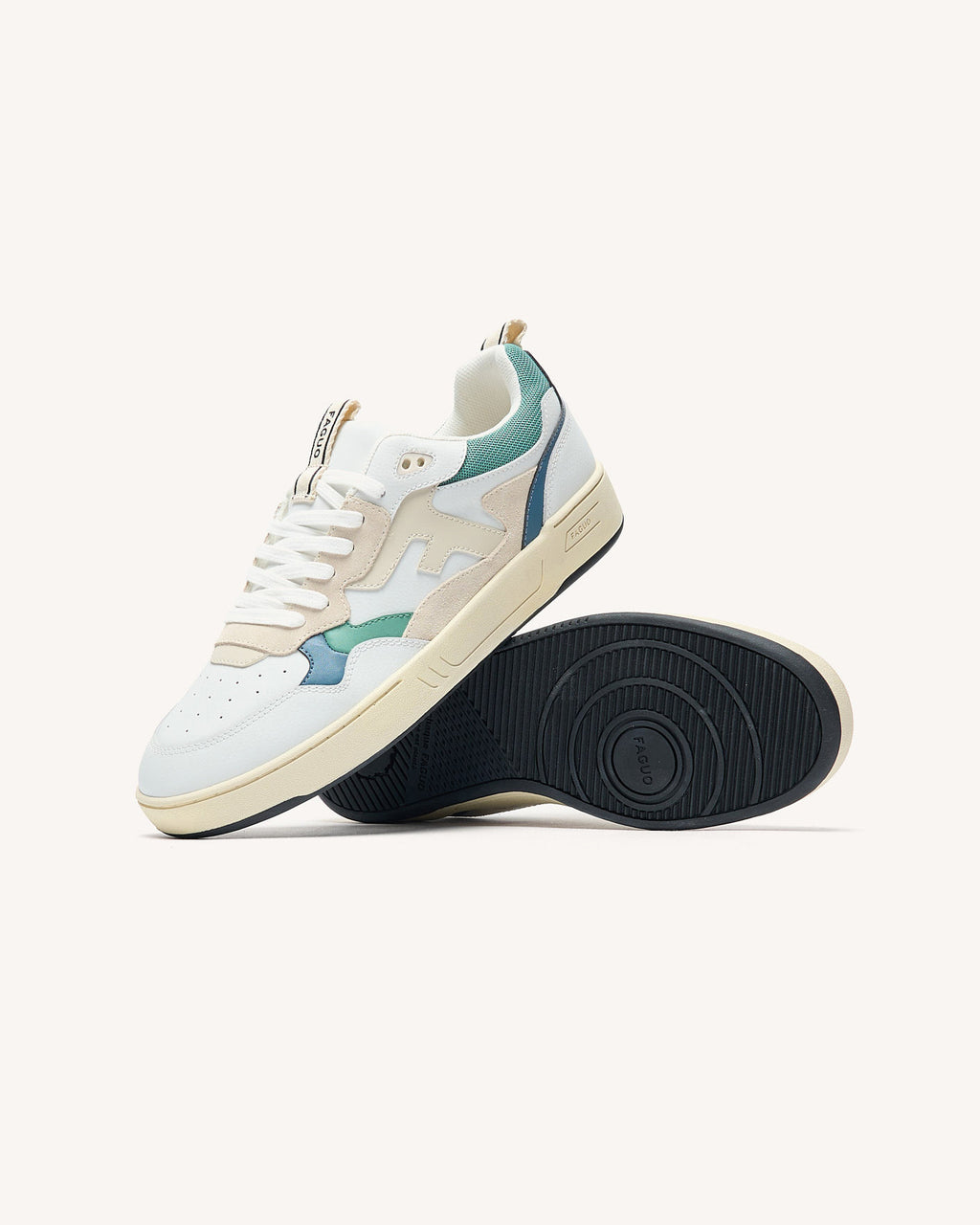 Low-top trainers Dahlia Leather-suede Off-white/blue