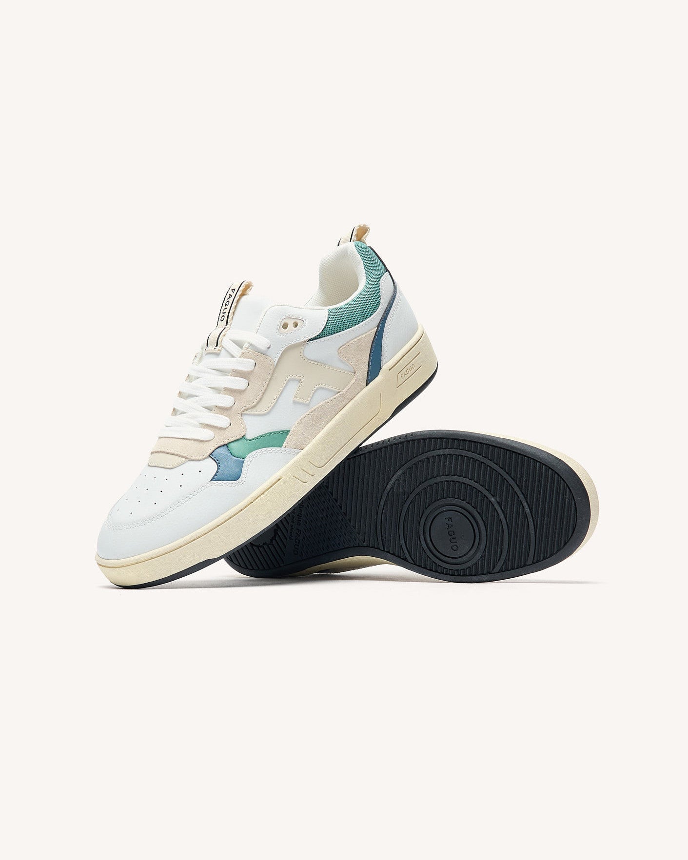 Low-top trainers Dahlia Leather-suede Off-white/blue