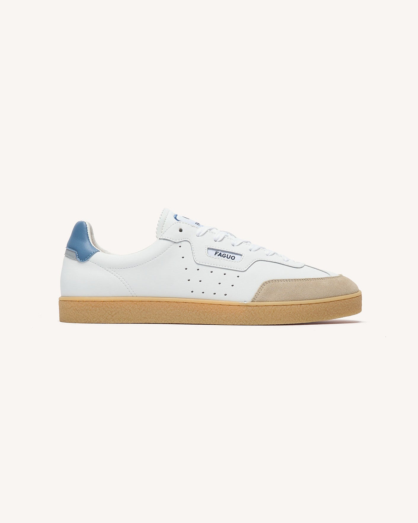 Baskets basses Lumbo Cuir-suede Off-white/blue_variant