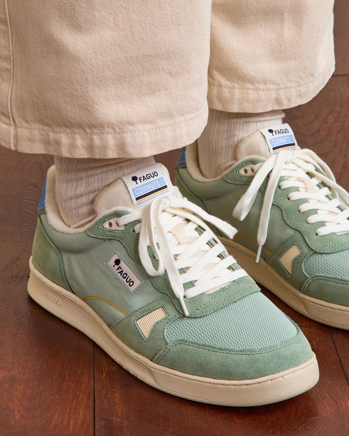 Baskets basses Commute 1 Tissu-suede Green