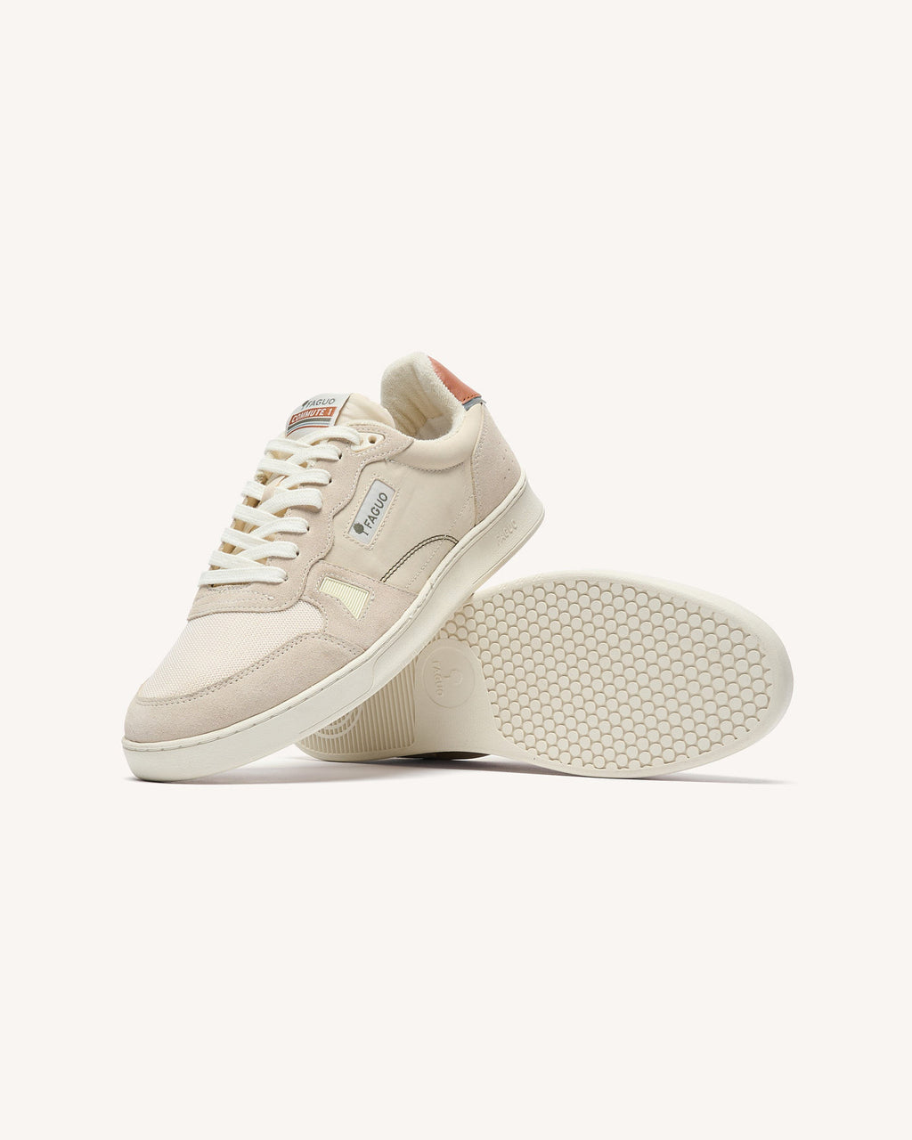 Baskets basses Commute 1 Tissu-suede Beige/rust