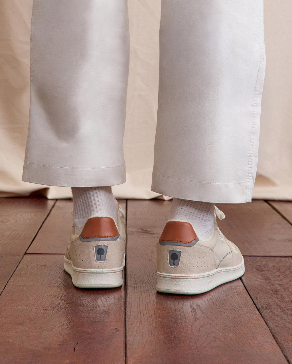 Baskets basses Commute 1 Tissu-suede Beige/rust