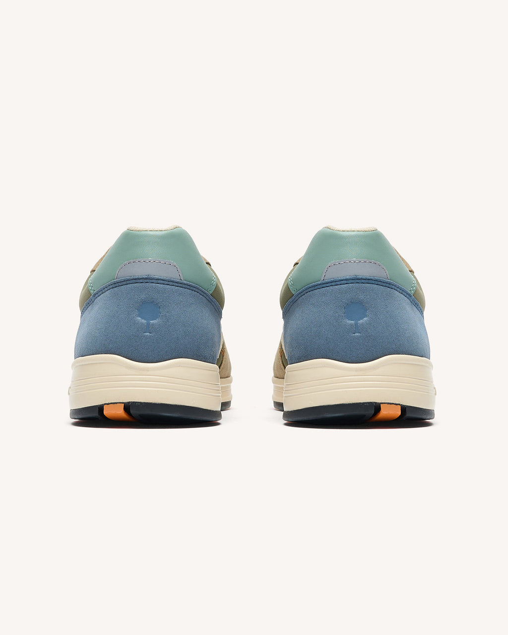 Running Olive Tissu-suede Kaki/blue