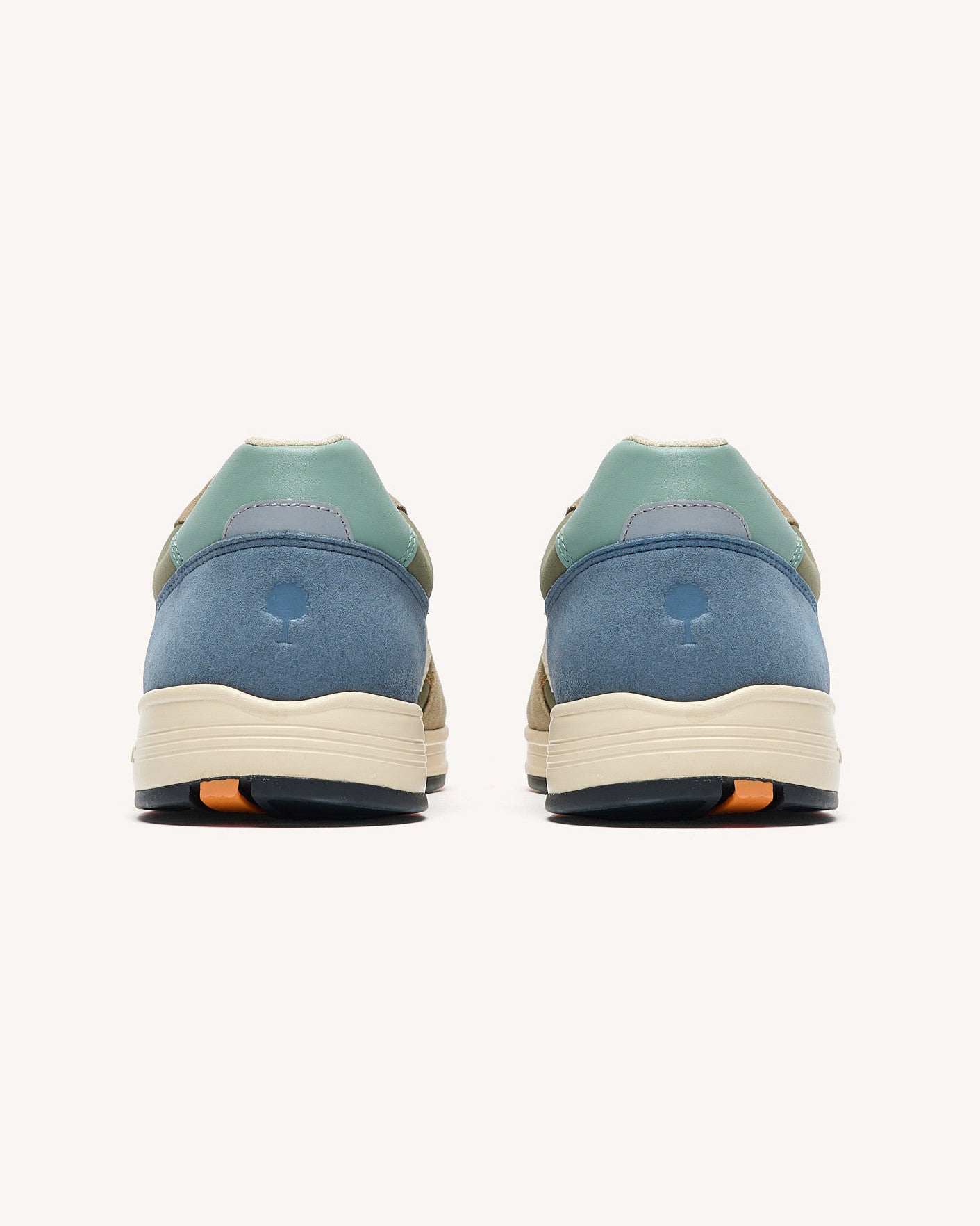 Running Olive Tissu-suede Kaki/blue
