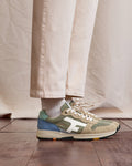 Running Olive Tissu-suede Kaki/blue