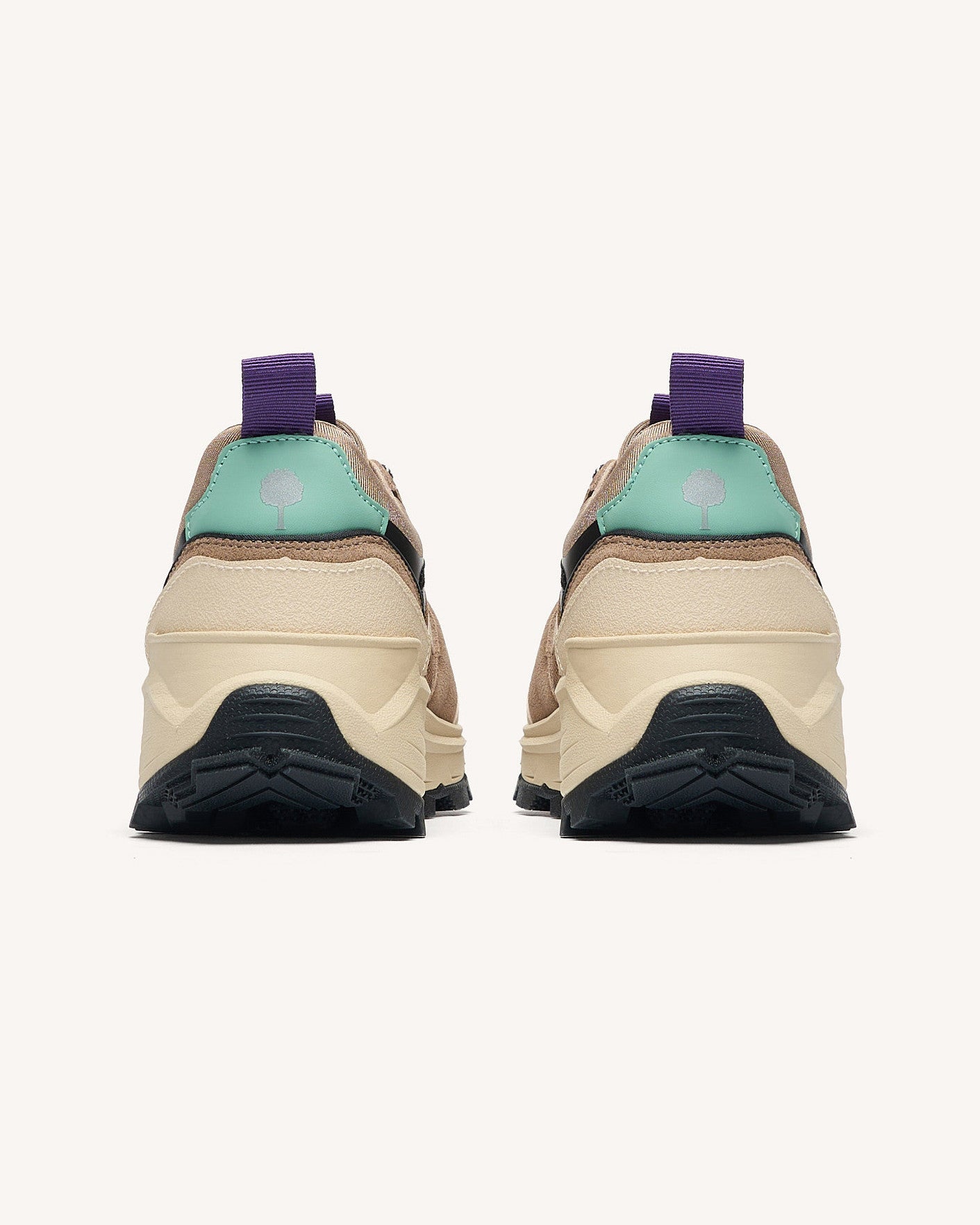 Running Hazel monstera Tissu-suede Light camel