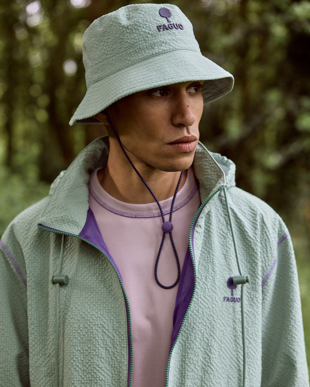 Chapeau Bob Chaine et trame Green
