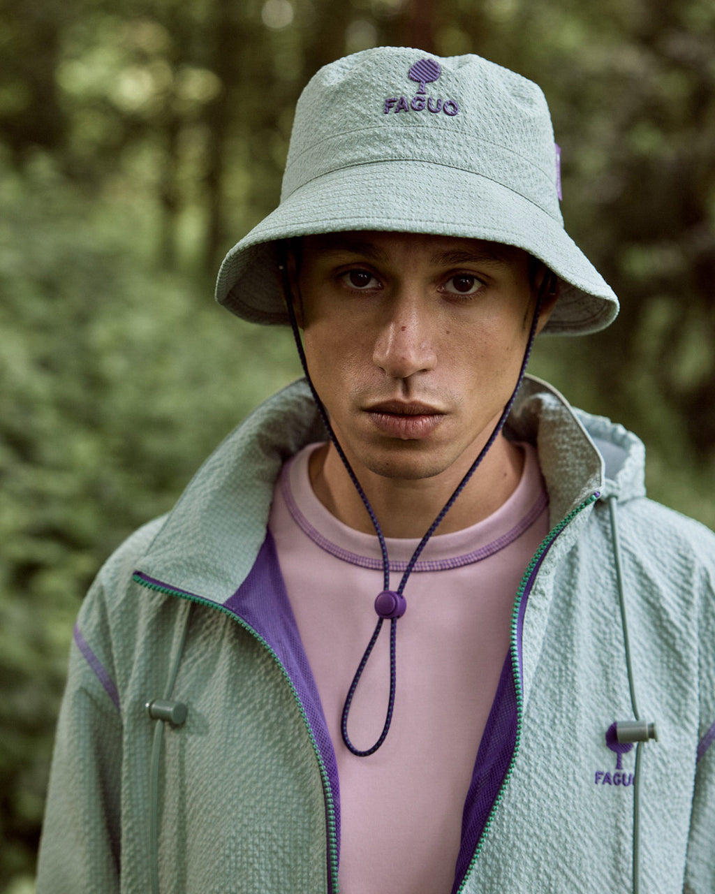 Chapeau Bob Chaine et trame Green
