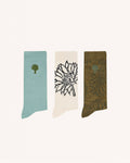 Sport socks x3 Knit Ecru/khaki
_variant