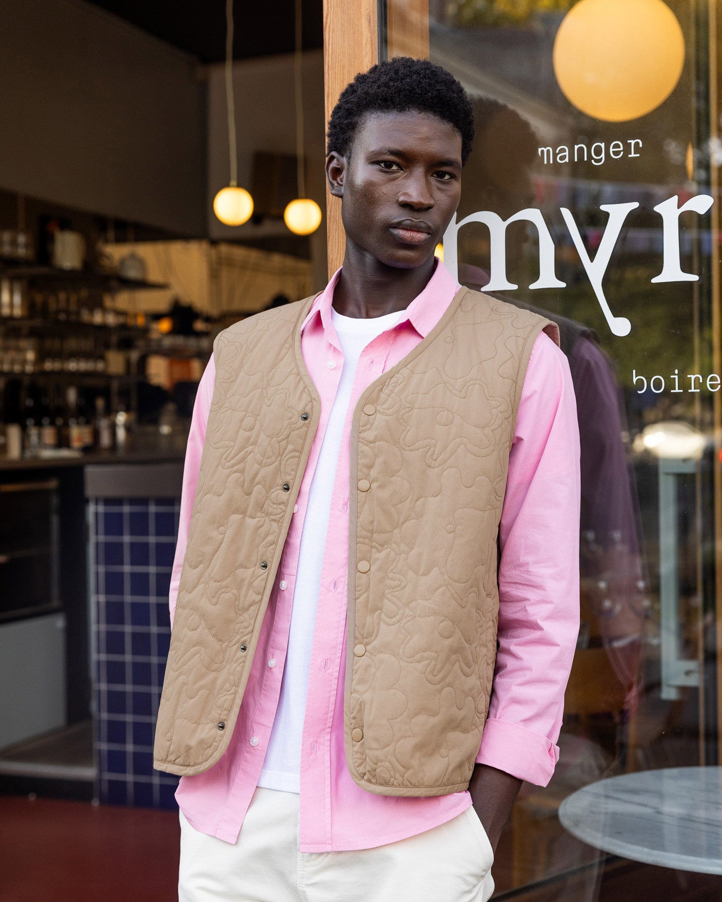Veste sm Esterel Chaine et trame Natural
