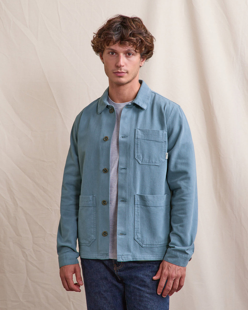 Veste Lorge Chaine et trame Blue
