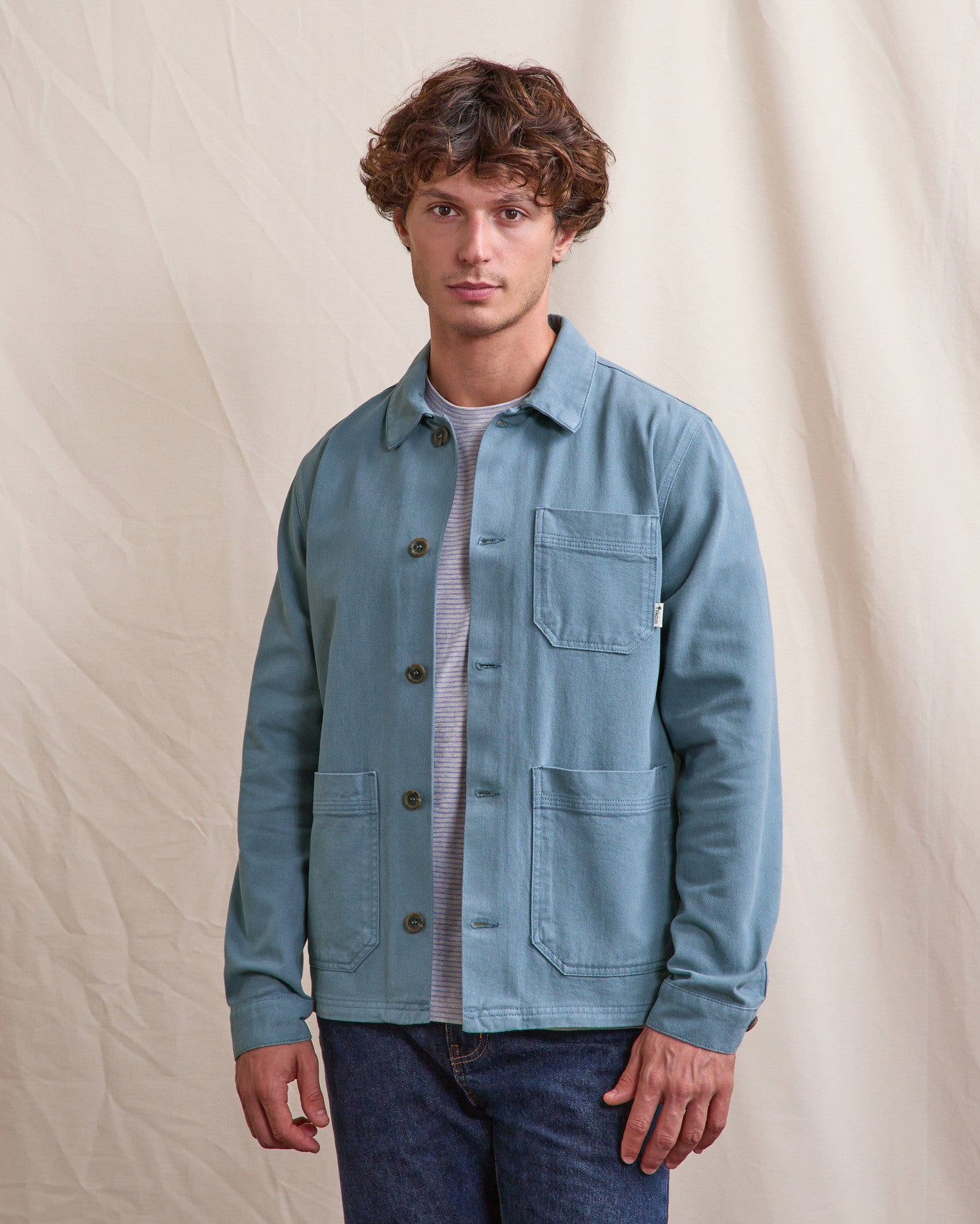Veste Lorge Chaine et trame Blue
