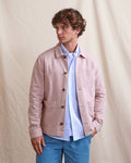 Veste Lorge Chaine et trame Lilac/navy
