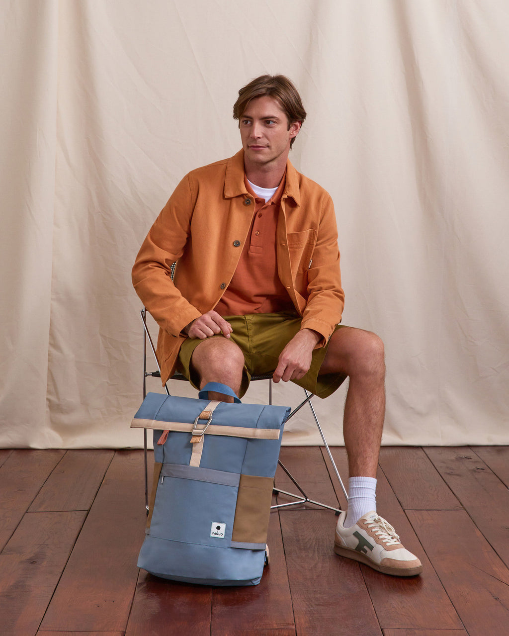 Veste Lorge Chaine et trame Light brick
