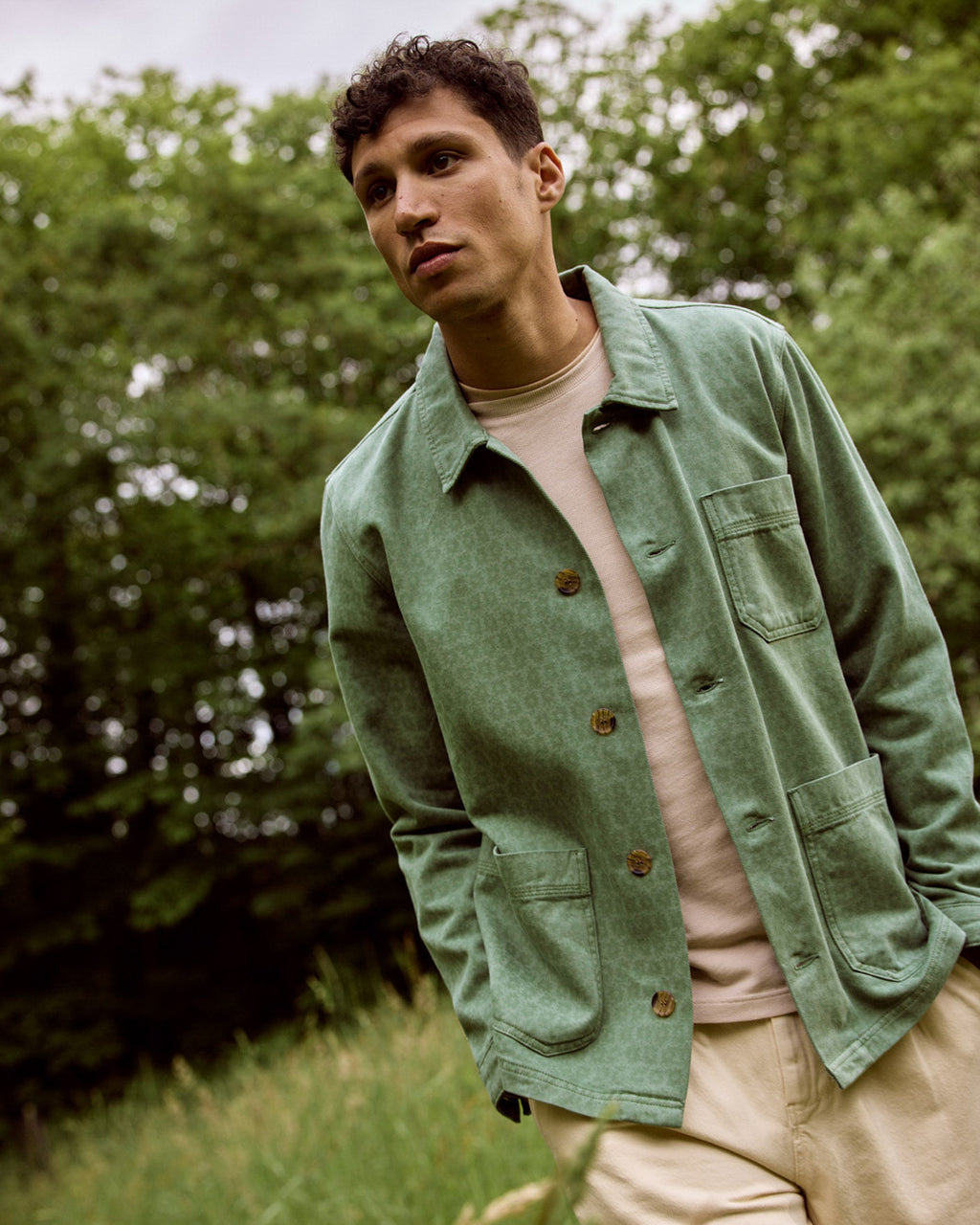 Veste Lorge Chaine et trame Mineral
