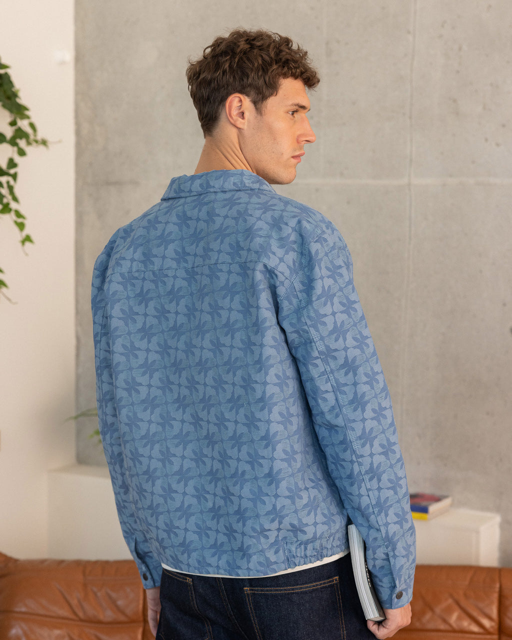 Veste Dourdan Chaine et trame Beach blue
