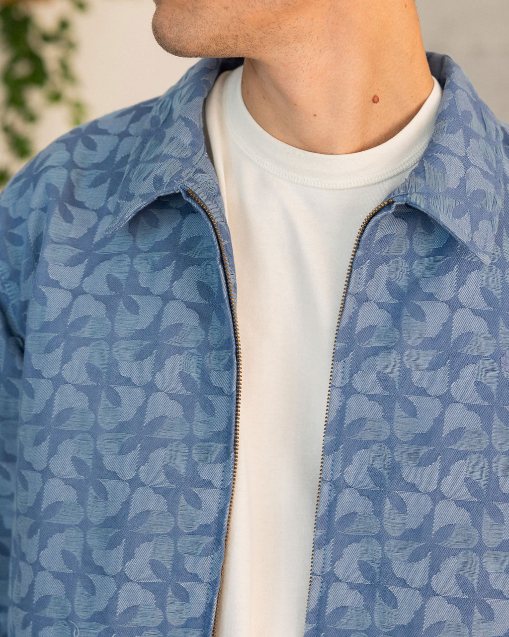 Veste Dourdan Chaine et trame Beach blue
