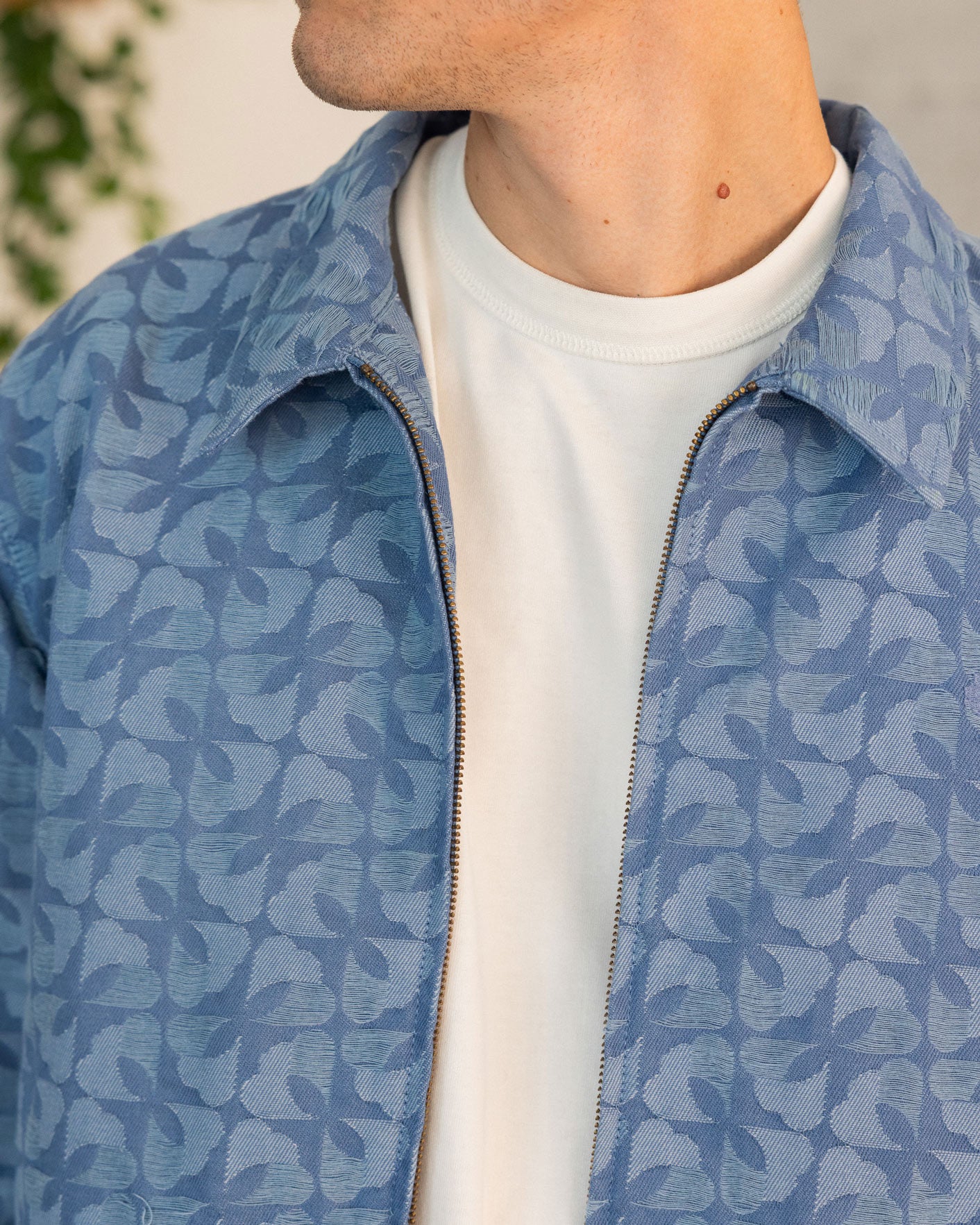 Veste Dourdan Chaine et trame Beach blue
