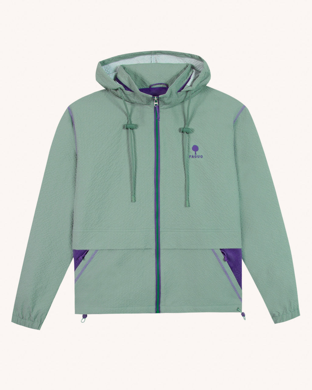 Impermeable Huelgoat otd Chaine et trame Green

