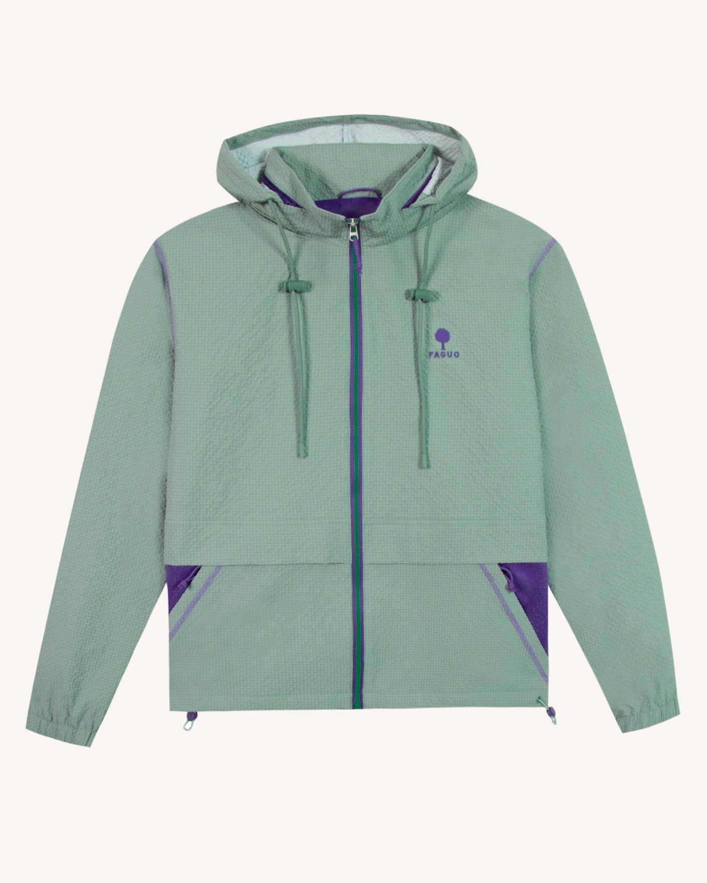 Impermeable Huelgoat otd Chaine et trame Green
