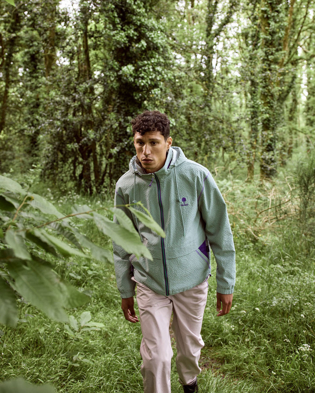 Impermeable Huelgoat otd Chaine et trame Green
