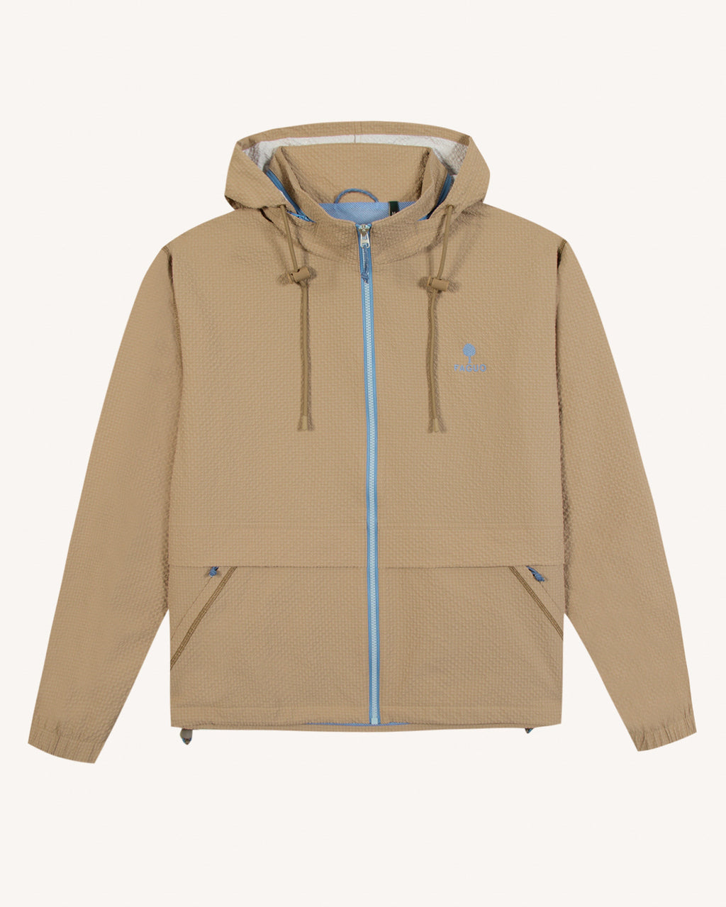 Waterproof jacket Huelgoat Chaine et trame Natural

