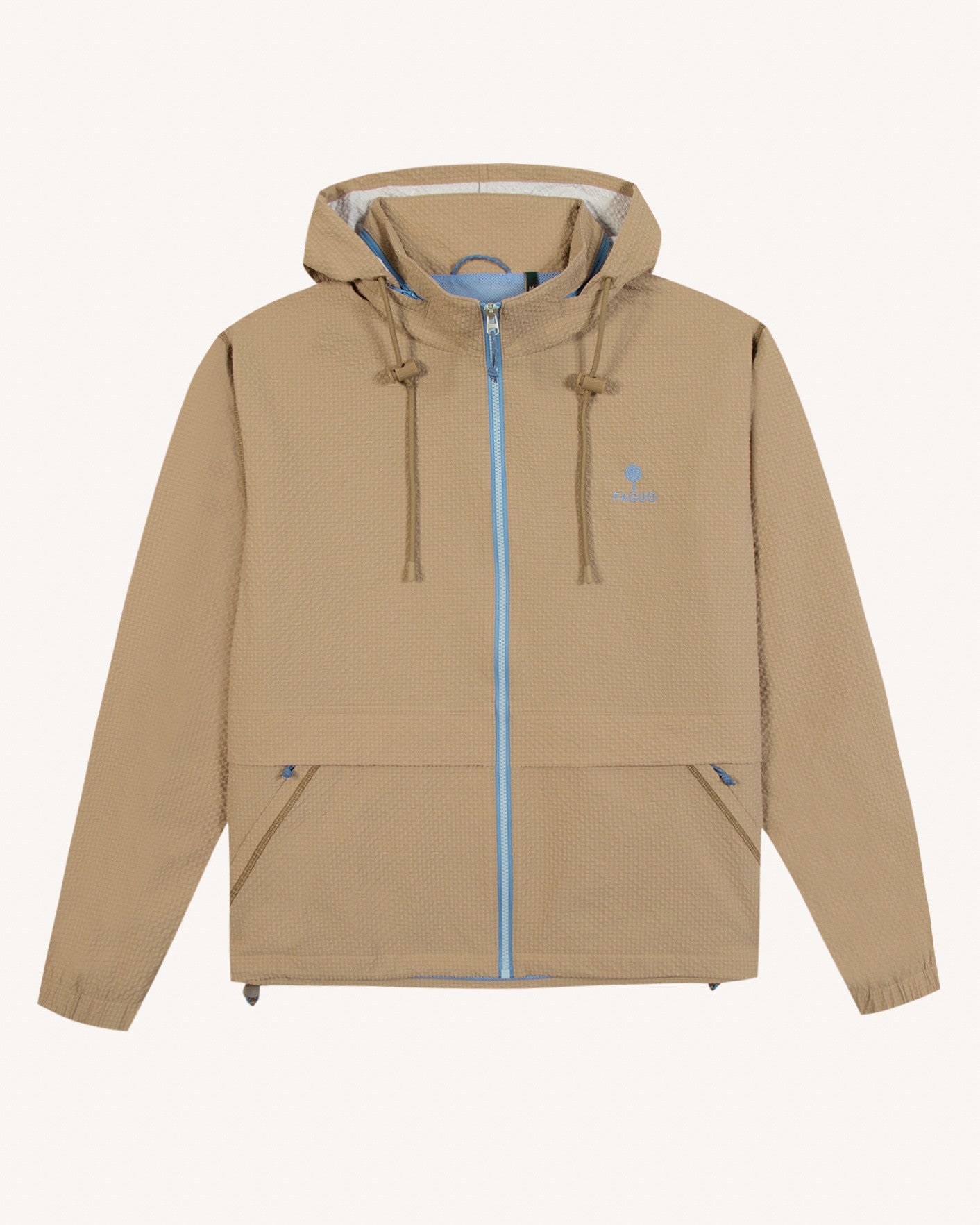Waterproof jacket Huelgoat Chaine et trame Natural
