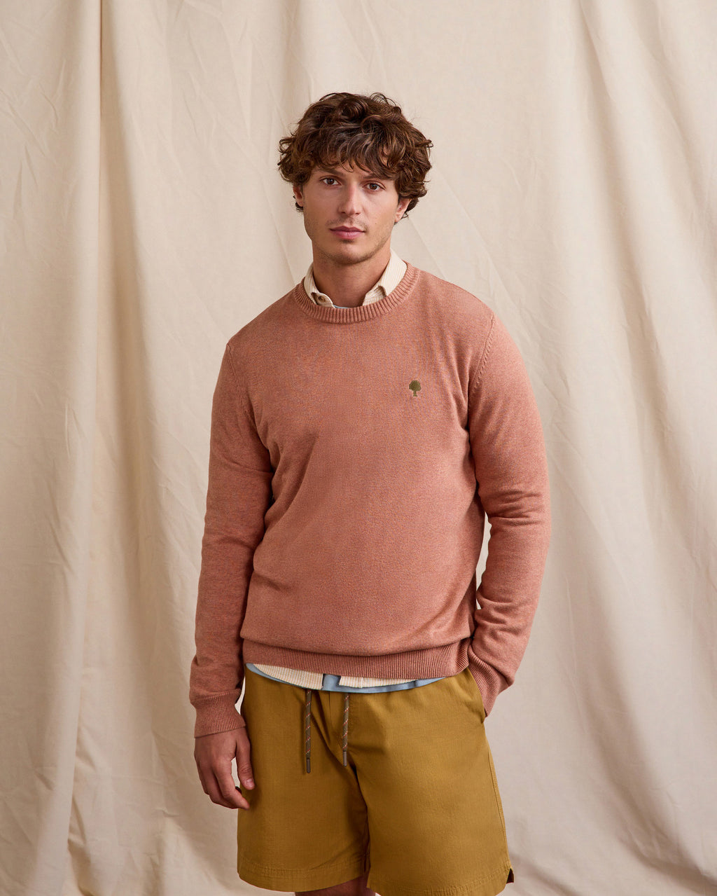Pull Marly Maille Light brick

