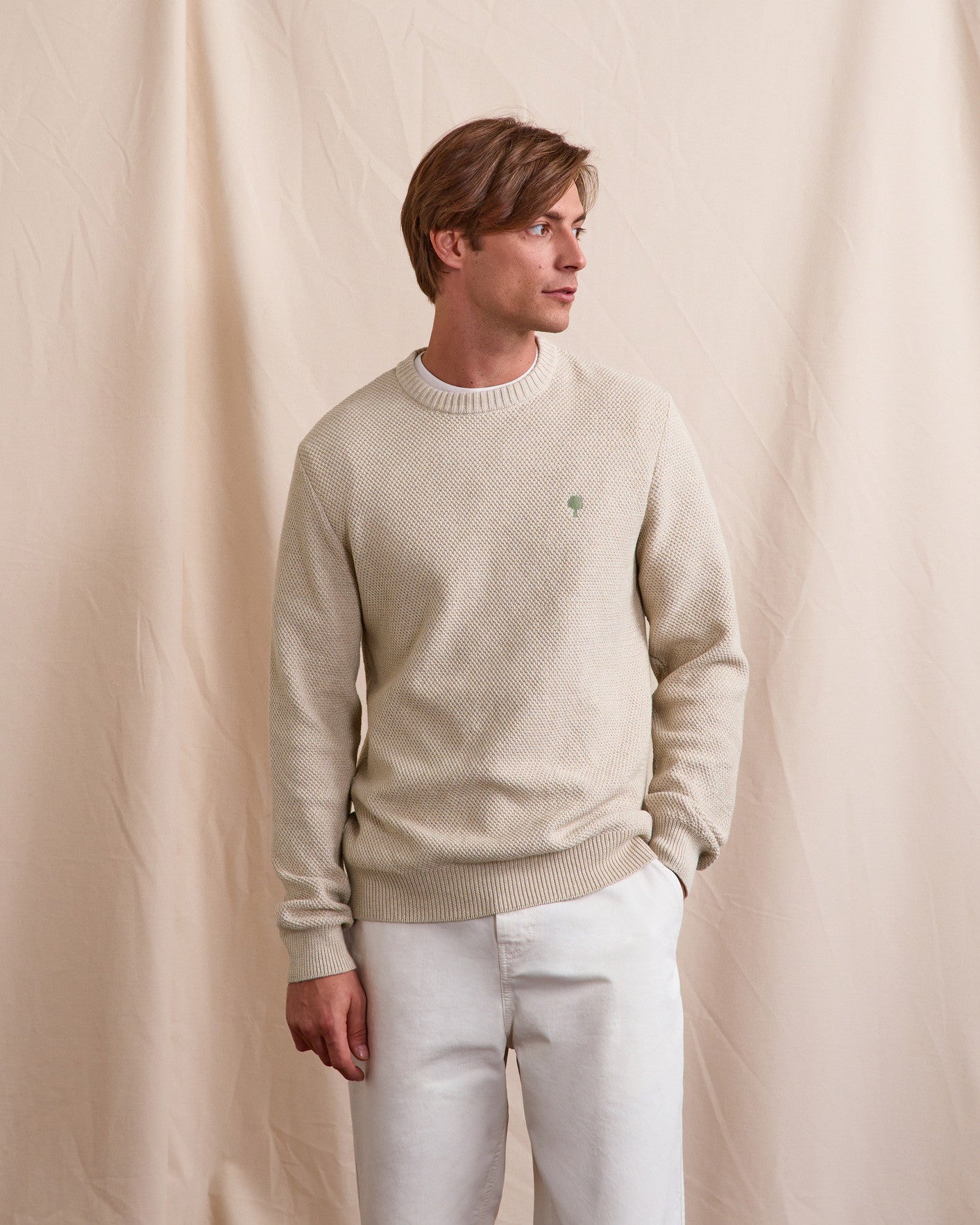 Pull Opale Maille Light ecru melange
